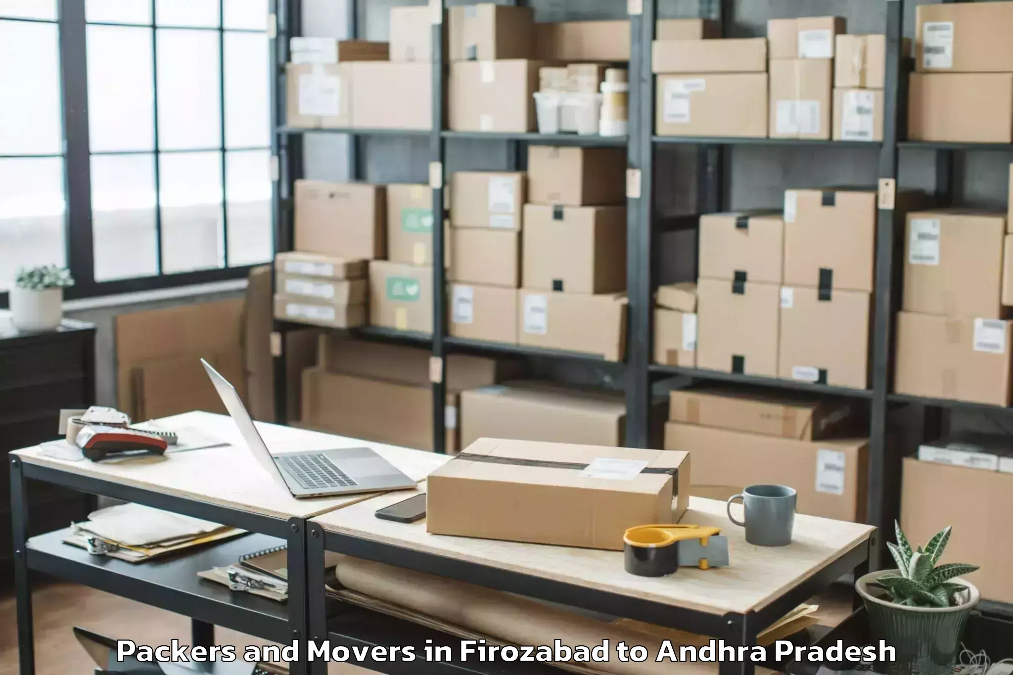 Professional Firozabad to Padmanabham Visakhapatnam Packers And Movers